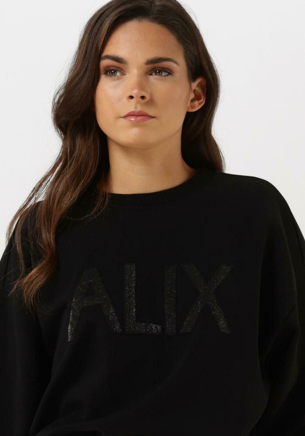 Zwarte ALIX THE LABEL Sweater LADIES KNITTED ALIX PATCH SWEATER Omoda
