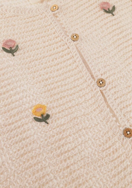 Creme LIL' ATELIER Truien/vesten NMFFLORA KNIT VEST LIL - large