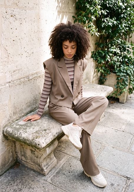 Bruine HARPER & YVE Wijde broek SADIE-PA - large