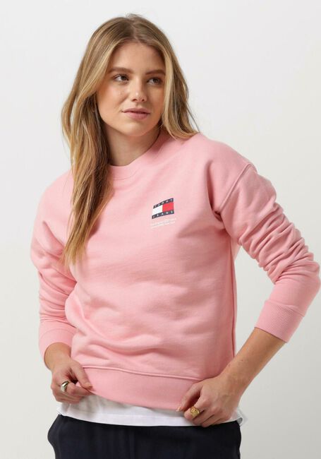 TOMMY JEANS Chandail TJW BXY GRAPHIC FLAG CREW en rose - large