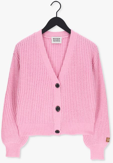 Roze SCOTCH & SODA Vest V NECK BOXY FIT KNITTED CARDIG - large