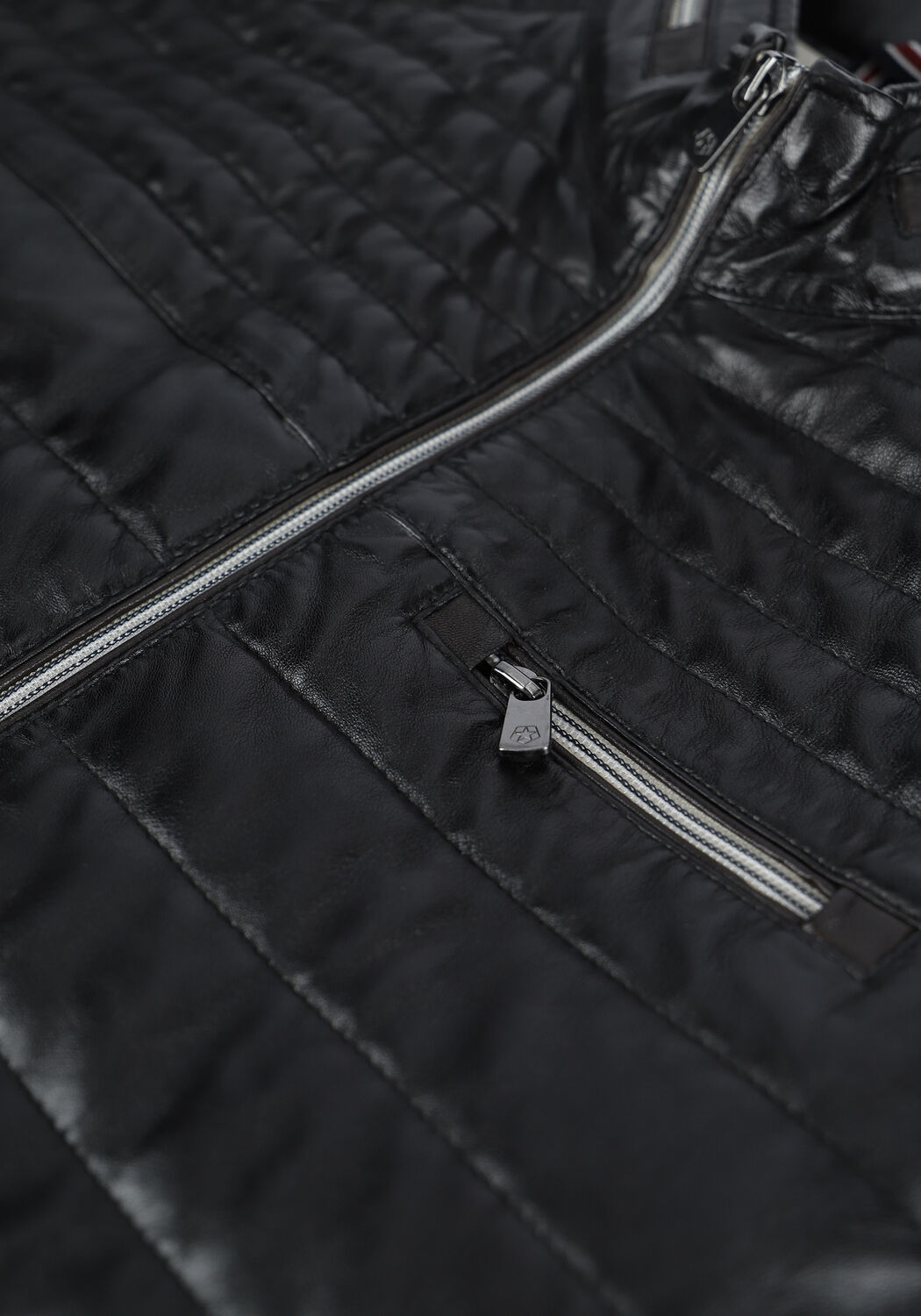 Zwarte MILESTONE Leren jas TERENZIO - large