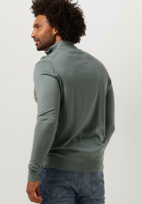 PROFUOMO Pull PULLOVER HALF ZIP en vert - large