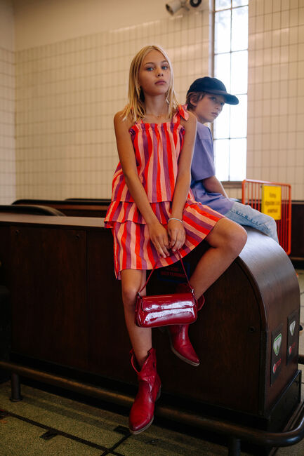 CALL ME FRANKIE Mini-jupe STRIPED SKIRT en multicolore - large