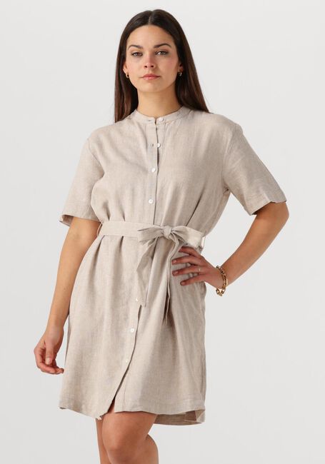 MSCH COPENHAGEN Mini robe MSCHPENNIE GINIA 2 4 SHIRT DRESS en beige - large