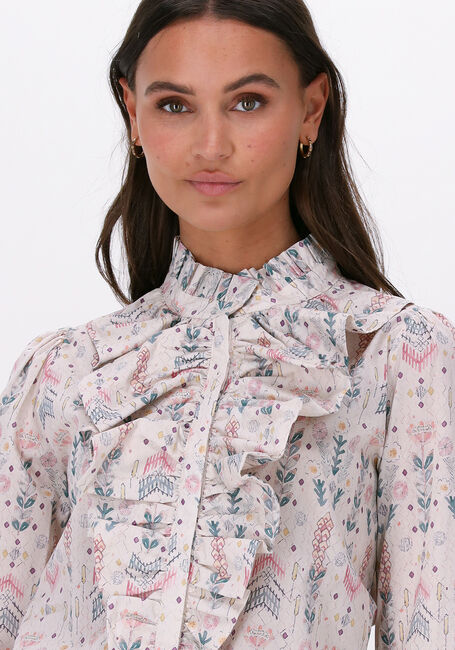 Multi DEA KUDIBAL  INGEBORG NS (CO) - SHIRT WITH RUFFLES - large