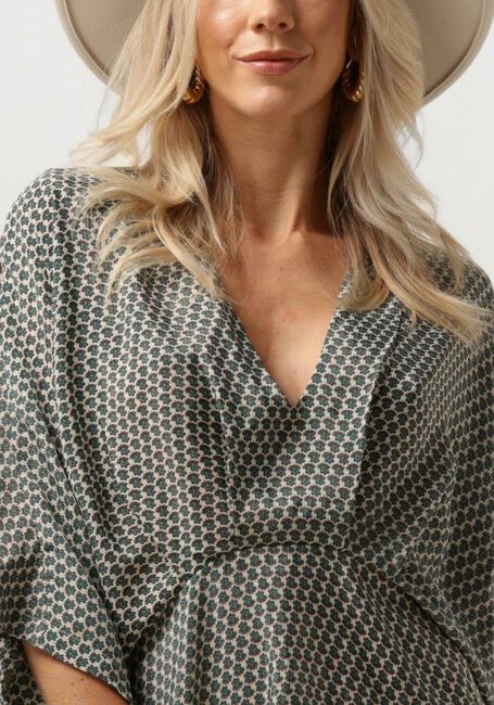 SISSEL EDELBO Robe midi RODRIGO SHORT CAFTAN DRESS Blanc - large