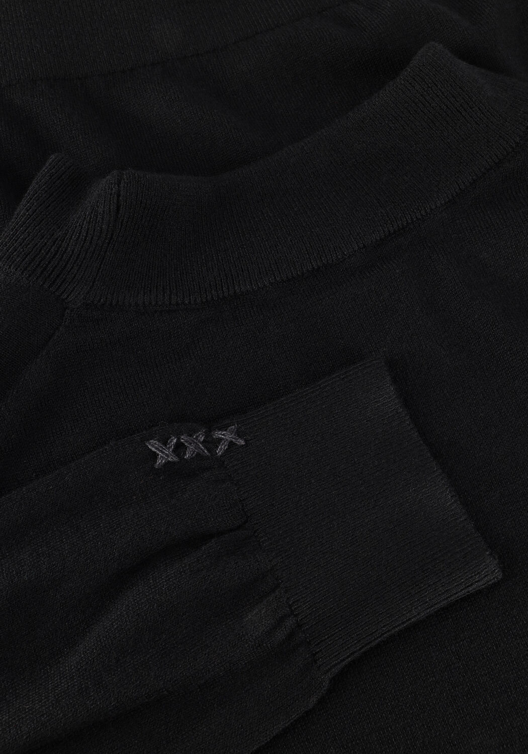 SCOTCH & SODA Pull DROPPED SHOULDER MOCK NECK PULLOVER en noir - large