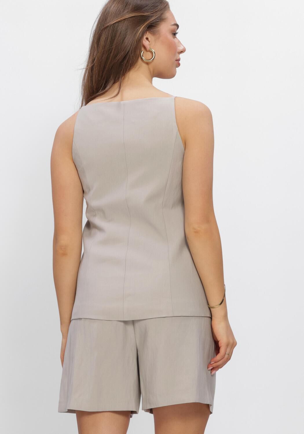 Grijze WITHBLACK Tops & T-shirts WBLMARITSA WAISTCOAT - large