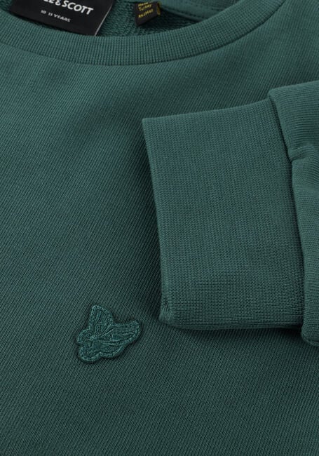 Donkergroene LYLE & SCOTT Sweater DROP SHOULDER CREW BOYS - large