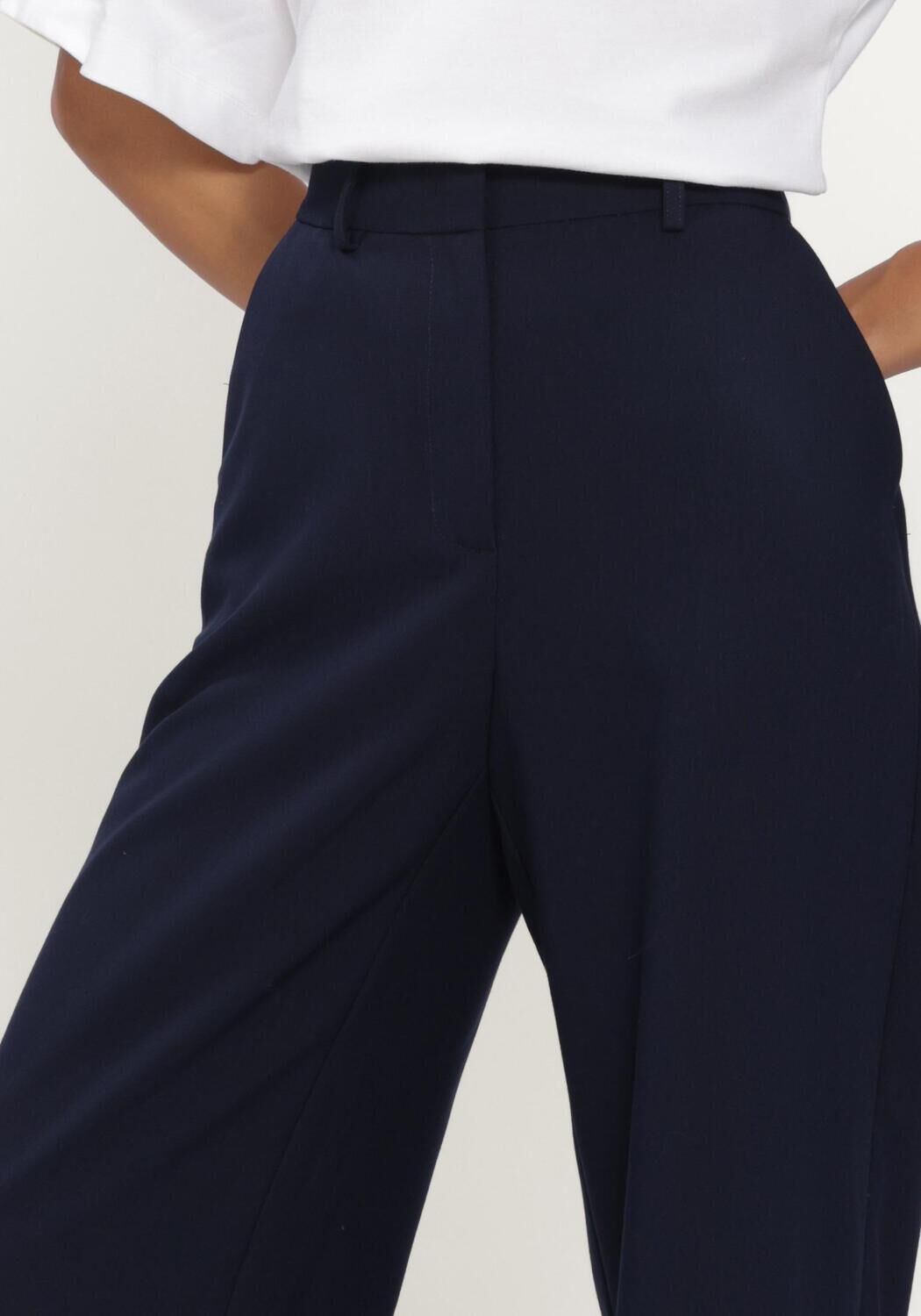 Donkerblauwe CO'COUTURE Wijde broek MAVACC PANT - large