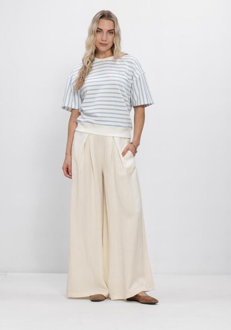 Witte NUKUS Trui LOTTE PULLOVER STRIPE - large