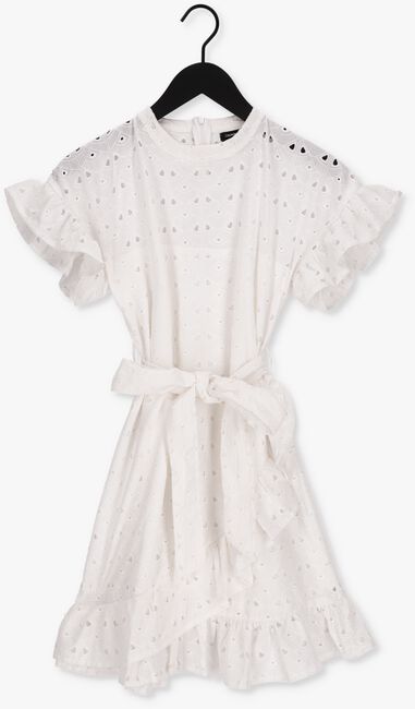 COLOURFUL REBEL Mini robe JAGGER BRODERIE ANGLAISE RUFFLE MINI DRESS en blanc - large