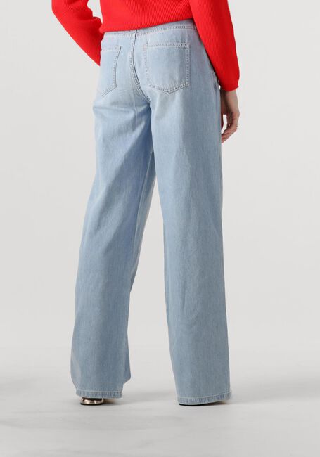 Lichtblauwe MSCH COPENHAGEN Wide jeans MSCHINGRID LIS HW WIDE JEANS - large
