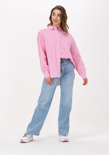 Roze SCOTCH & SODA Blouse OVERSIZED FIT CRISPY COTTON BEACH SHIRT - large