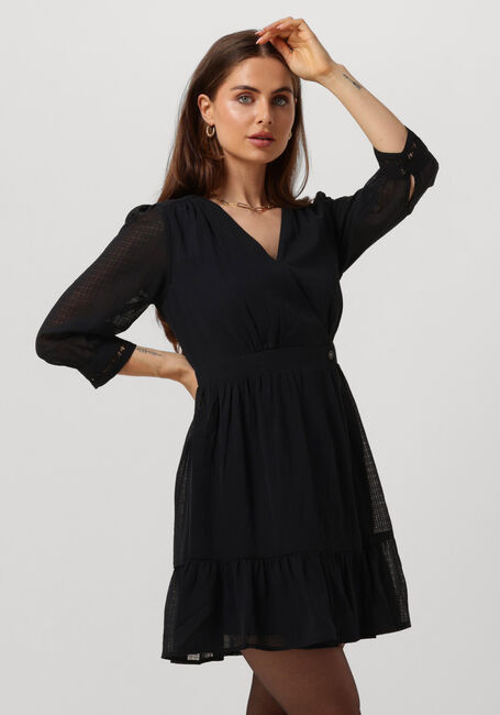 SCOTCH & SODA Mini robe WRAP MINI DRESS en noir - large