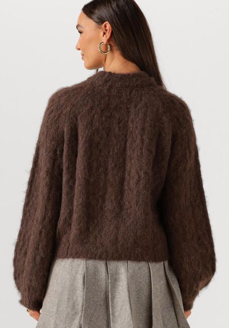 ANOTHER LABEL Pull PERLA KNITTED PULL en marron - large