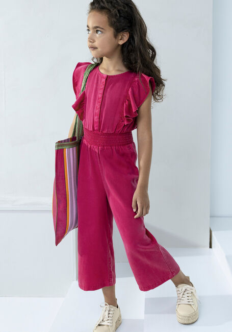 LIKE FLO Combinaison TENCELL TWILL JUMPSUIT LONG en rose - large