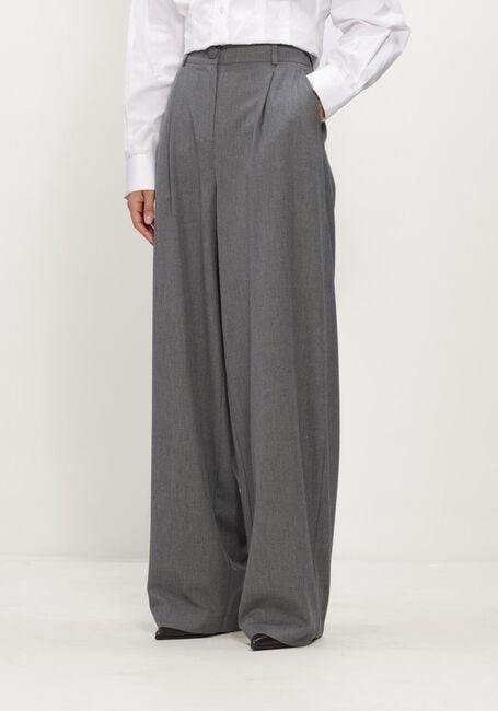 Grijze JANICE Broeken/jumpsuits BROEK RECHTE WIJDE PIJP - large