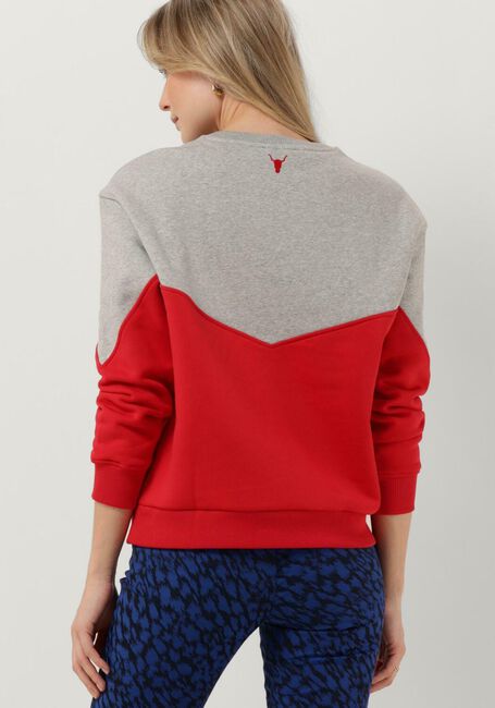Rode ALIX THE LABEL Sweater LADIES KNITTED COLOURBLOCKING SWEATER - large