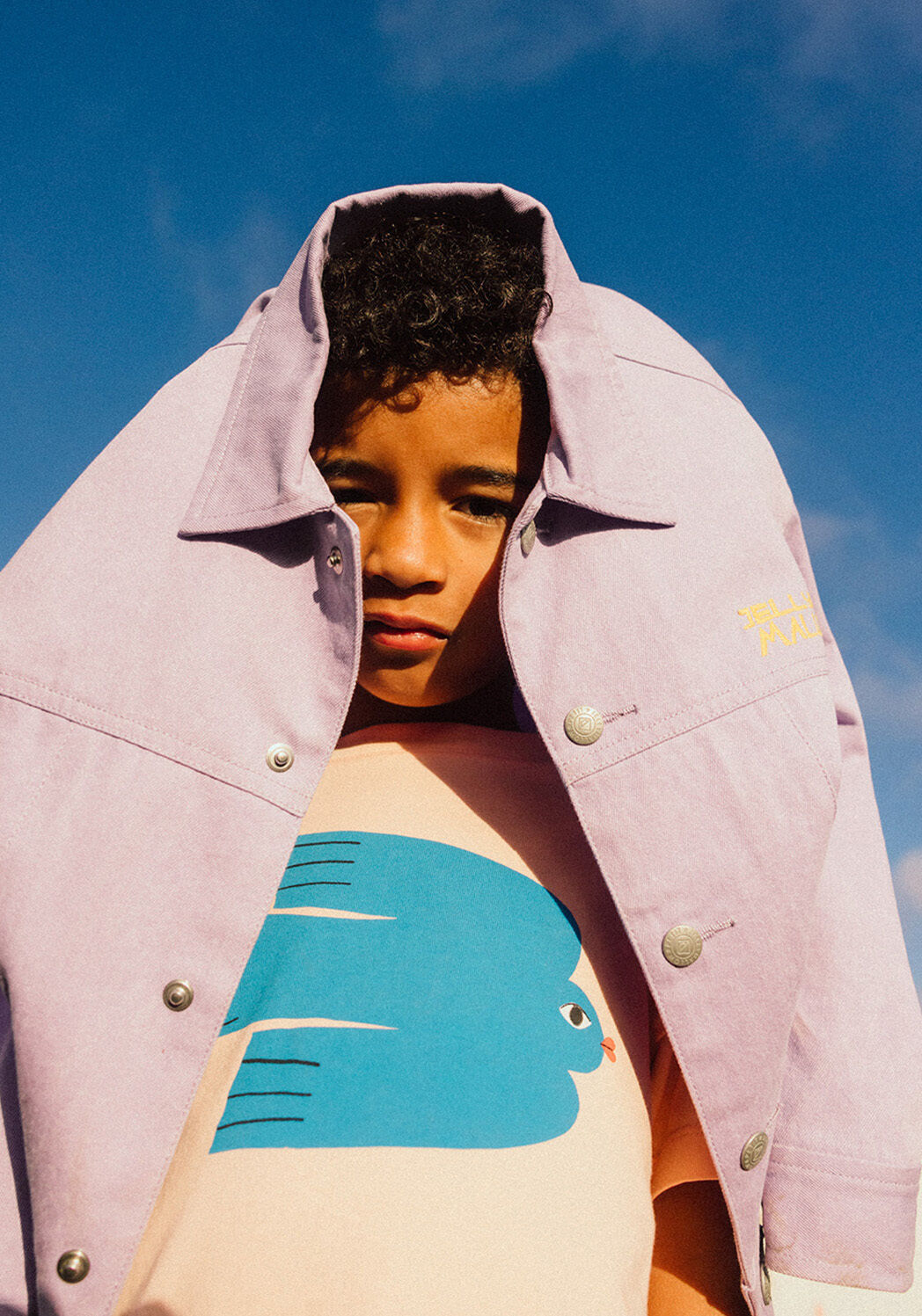 Koraal Jelly Mallow T-shirt BLUE BIRD T-SHIRT - large