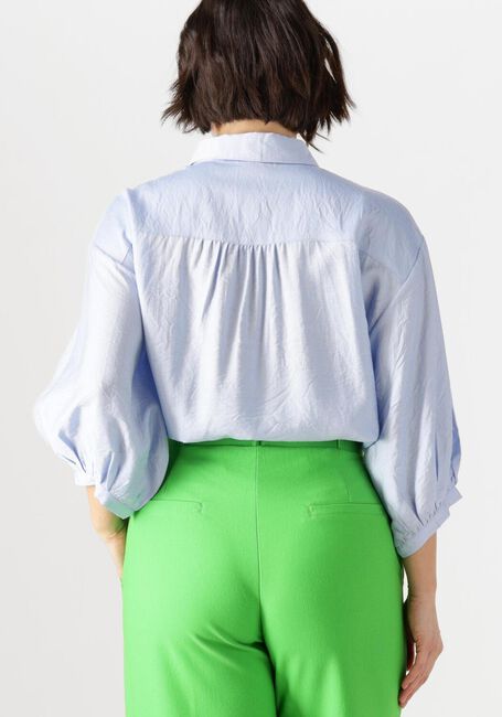 JANSEN AMSTERDAM ODESSA BLOUSE FS 707 3/4 PUFFED SLEEVE GREEN EMBROIDERY Blouses en bleu - large