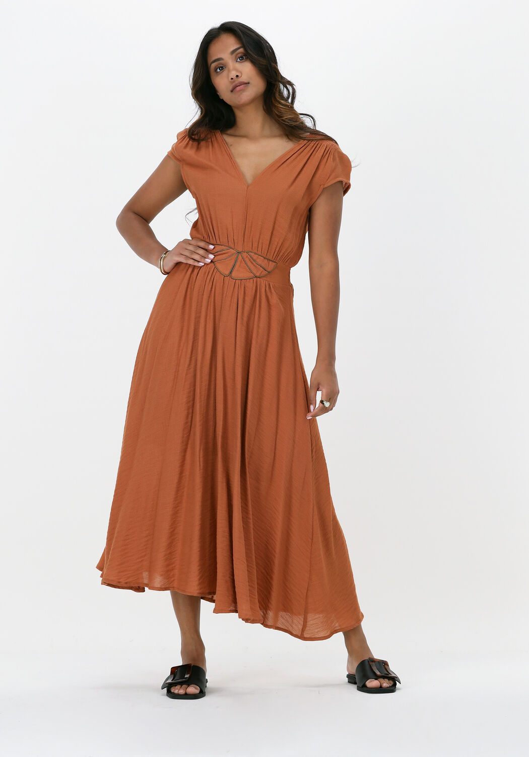 Roest LOUIZON Maxi jurk WESTWAY ROBE Omoda