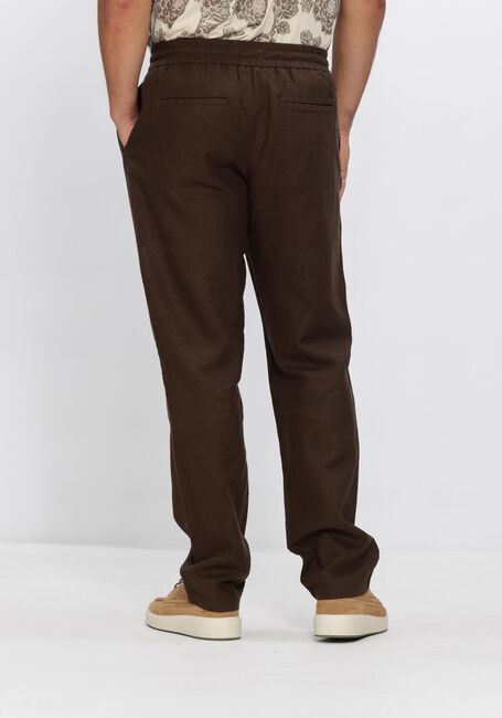 LES DEUX Pantalon large PATRICK LINEN PANTS en marron - large