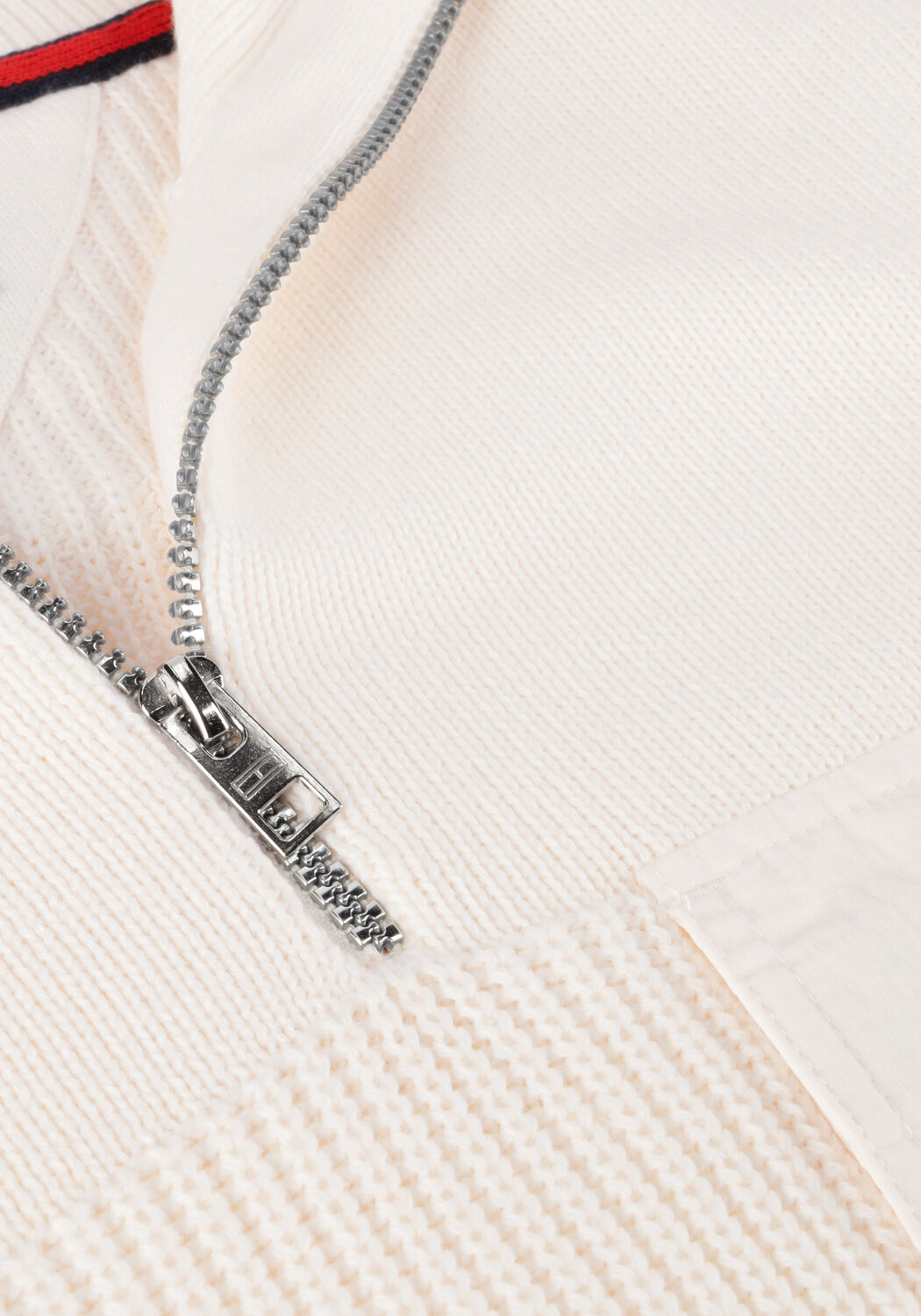 TOMMY JEANS Pull TJM CHECK SHERPA LINED OVERSHIRT Blanc - large