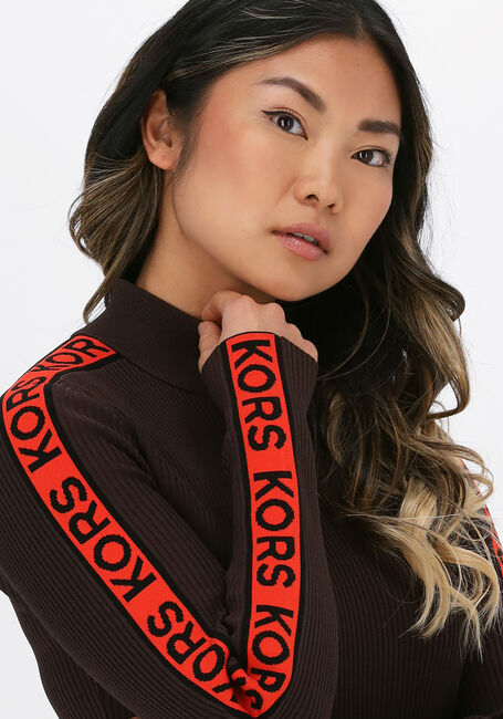 Bruine MICHAEL KORS Mini jurk ECO KORS TAPE TNK DRS - large