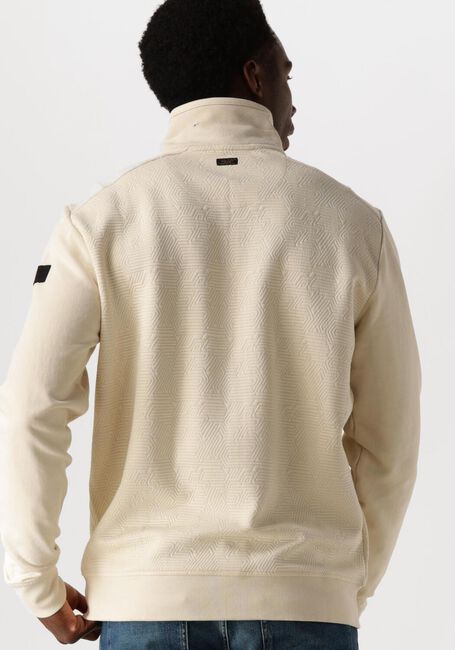 Creme PME LEGEND Vest ZIP JACKET JACQUARD INTERLOCK SWEAT - large