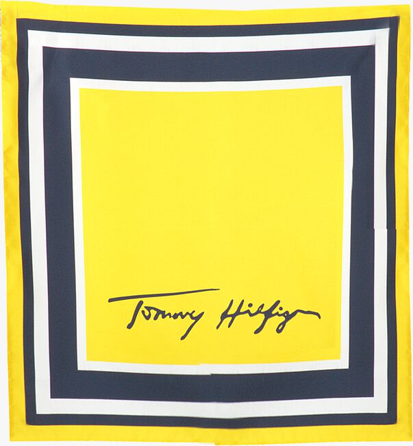 TOMMY HILFIGER SIGNATURE SILK FOULARD Foulard en jaune - large