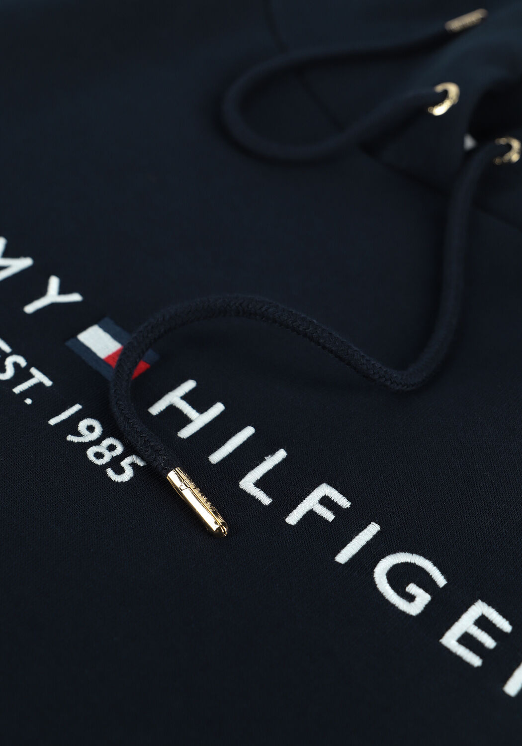 Donkerblauwe TOMMY HILFIGER Trui HERITAGE HILFIGER HOODIE LS - large