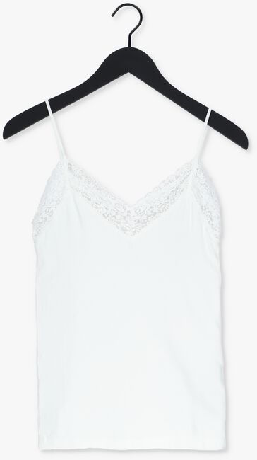 Witte SELECTED FEMME Top SLFMIO RIB LACE SINGLET B - NO - large