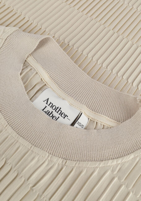 ANOTHER LABEL T-shirt JERSEY PLEATED en beige - large
