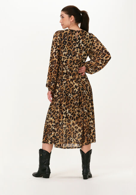 OBJECT Robe midi SIRO LS DRESS en marron - large