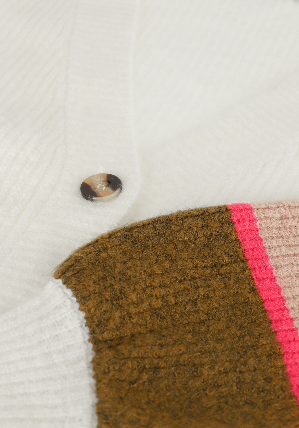 Gebroken wit YDENCE Vest CARDIGAN YARA - large