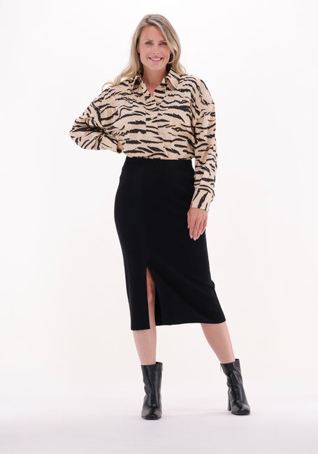 SECOND FEMALE Jupe midi MENTHINA KNIT SKIRT en noir - large