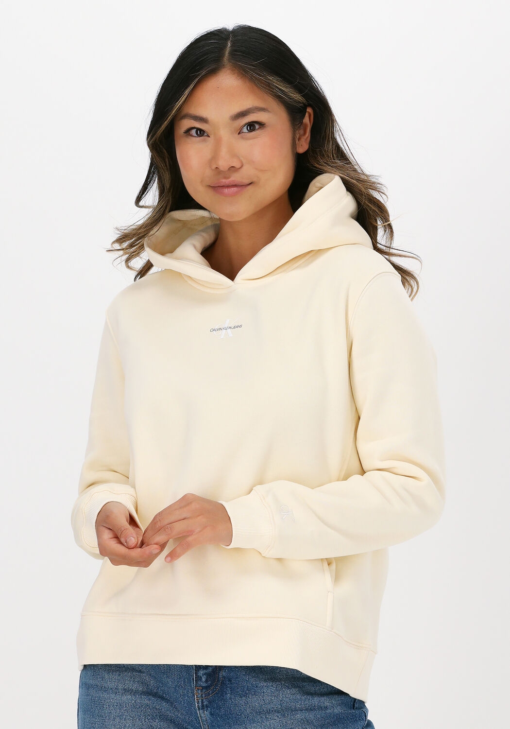 Monogram hoodie Calvin Klein Dames Kleding Truien & Vesten Truien Sweaters 