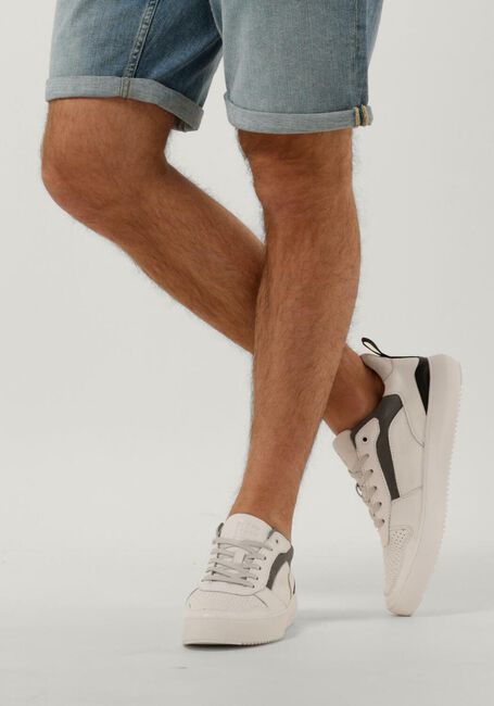 BLACKSTONE Baskets basses MYKEL en blanc - large