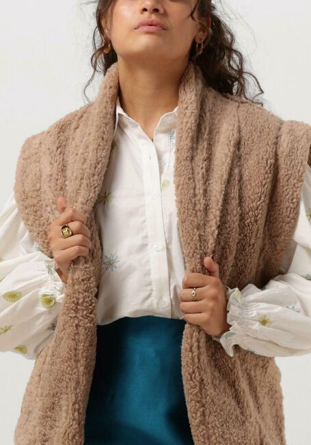 YDENCE Gilet GILET ABBY en taupe - large