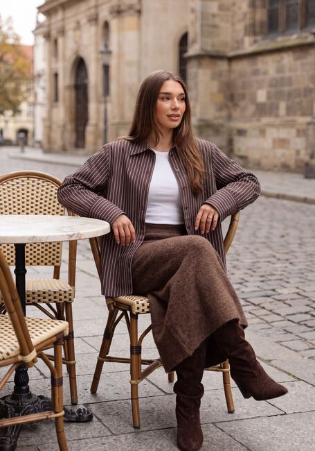 GRACE & MILA Jupe midi SKIRT en marron - large