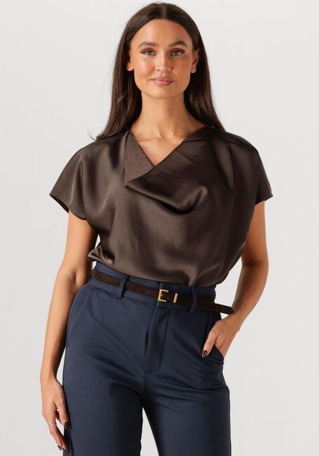 Bruine NEO NOIR Top ANNABETH HEAVY SATEEN TEE - large