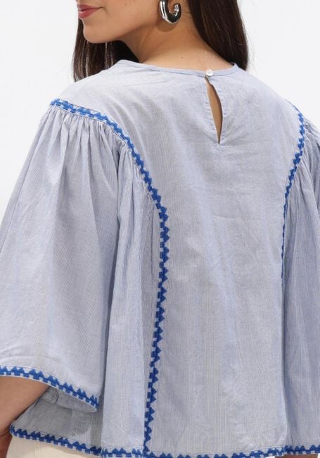 BY-BAR DAVIN PIN STRIPE BLOUSE Blouses en bleu - large