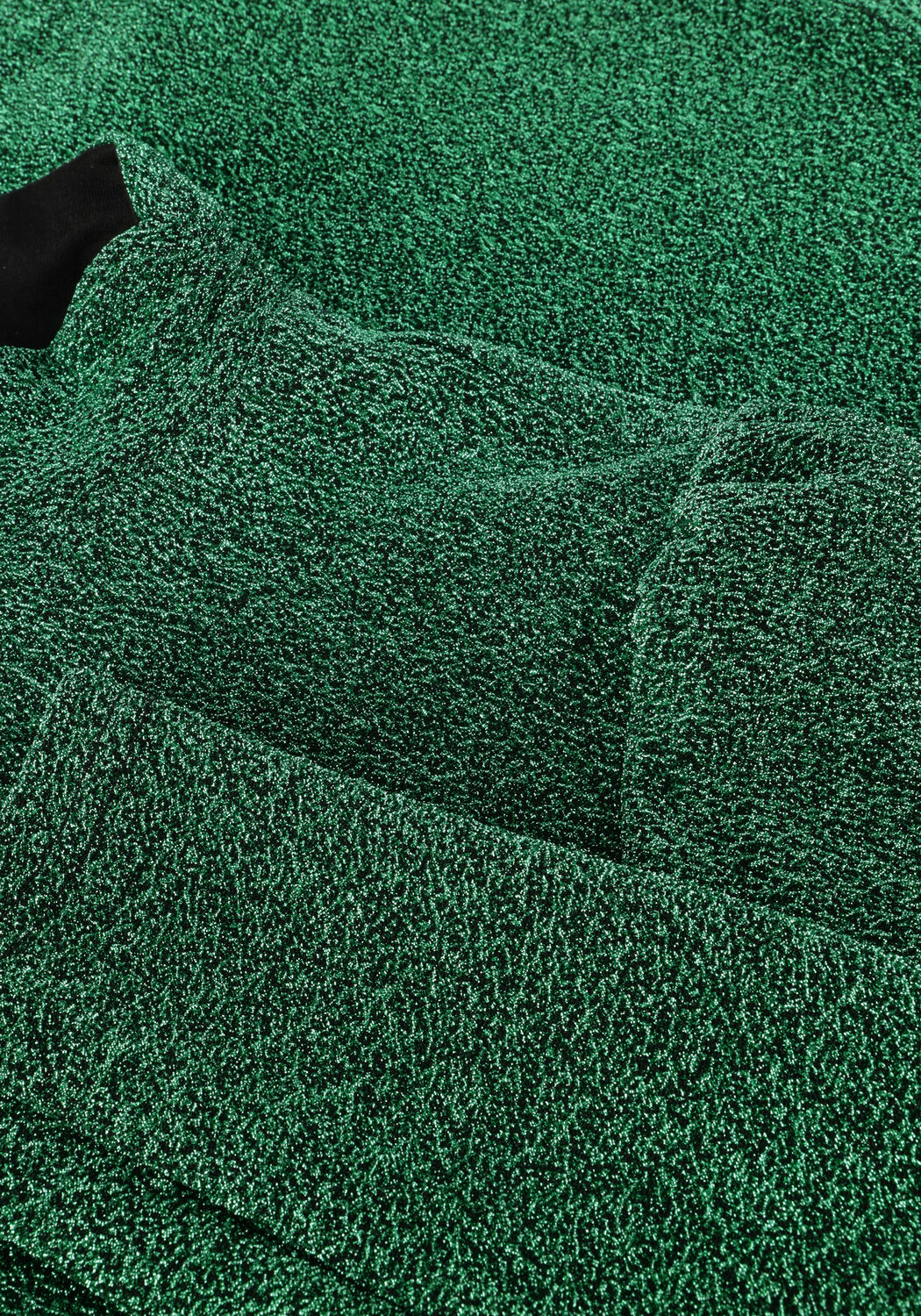 Groene POM AMSTERDAM Trui TURTLENECK - GLITTERR PINE GREEN - large