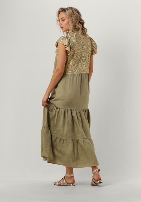 GREEK ARCHAIC KORI Robe maxi 230089 en vert - large