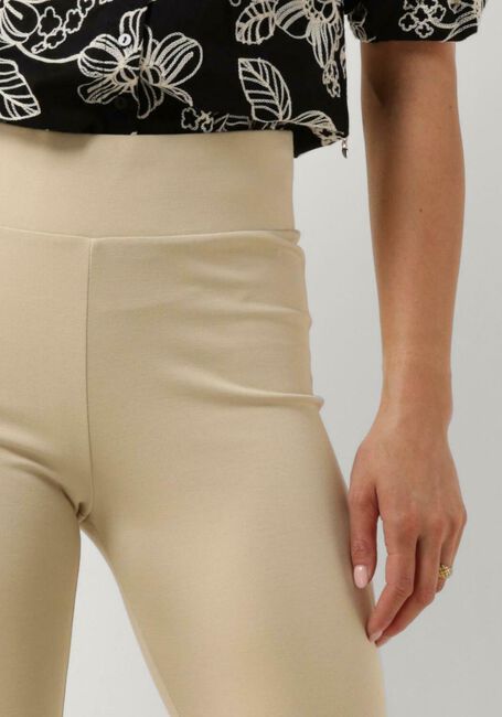 Beige JANSEN AMSTERDAM Flared broek HV407 FLAIRED LEGGING - large
