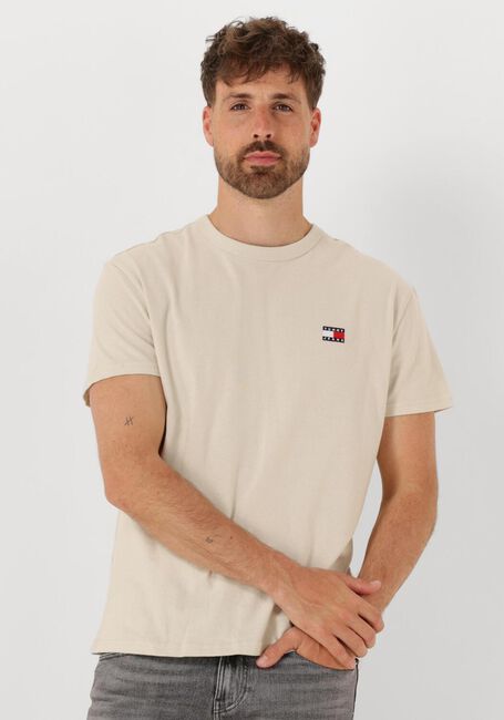 TOMMY JEANS T-shirt TJM REG BADGE TEE EXT en beige - large