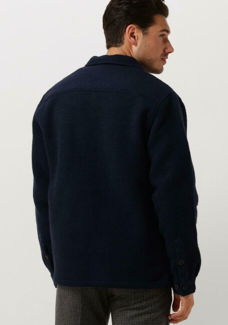 ANERKJENDT Surchemise AKLION BOILED WOOL Bleu foncé - large