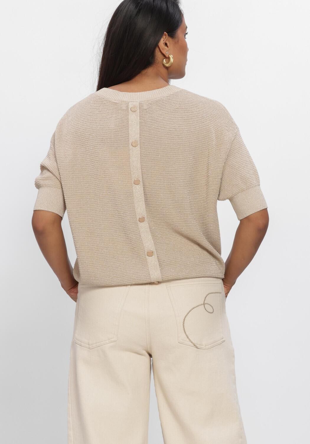 NUKUS Haut KINTY TOP LUREX en beige - large